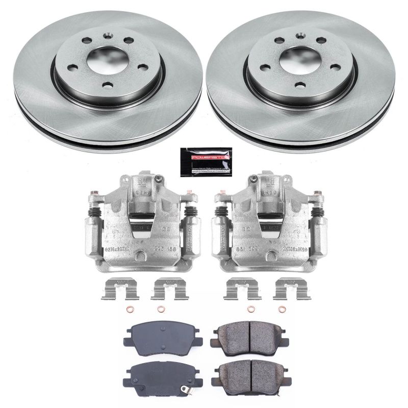 Chevrolet Bolt EV Brake Kit - Front - PowerStop - Autospecialty Brake Rotors + Z16 Ceramic Pads + Replacement Calipers - `17-`19