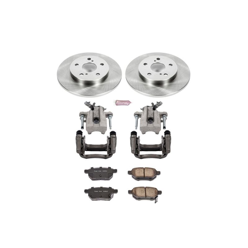 Scion iM Brake Kit - Rear - PowerStop - Autospecialty Rotors + Evolution Ceramic Pads + Replacement Calipers - 2016