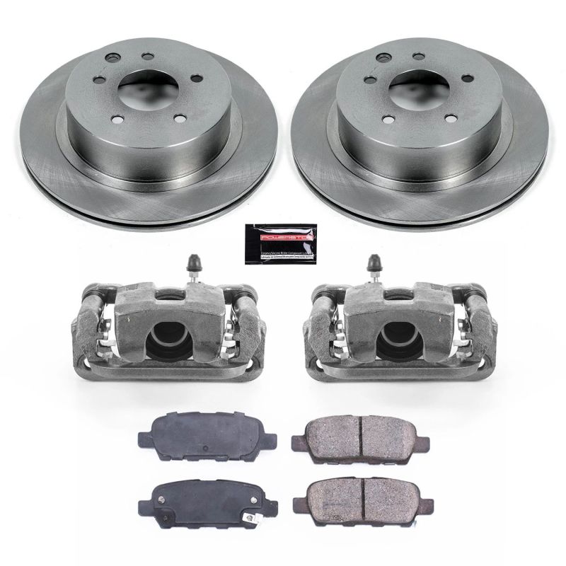 Nissan Juke Brake Kit - Rear - PowerStop - Autospecialty Rotors + Evolution Ceramic Pads + Non-Coated Calipers - `14-`17