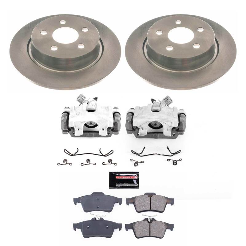 Ford Transit Connect Brake Kit - Rear - PowerStop - Autospecialty Rotors + Z16 Ceramic Pads + Calipers - 2020 Ford Transit Connect Brake Kit - Rear - PowerStop - Autospecialty Rotors + Z16 Ceramic Pads + Calipers - 2020