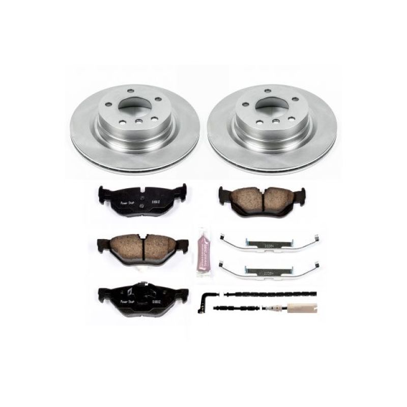 BMW 3 Series Brake Kit - Rear - PowerStop - Autospecialty Rotors + Z17 Evolution Plus Ceramic Pads - 2006