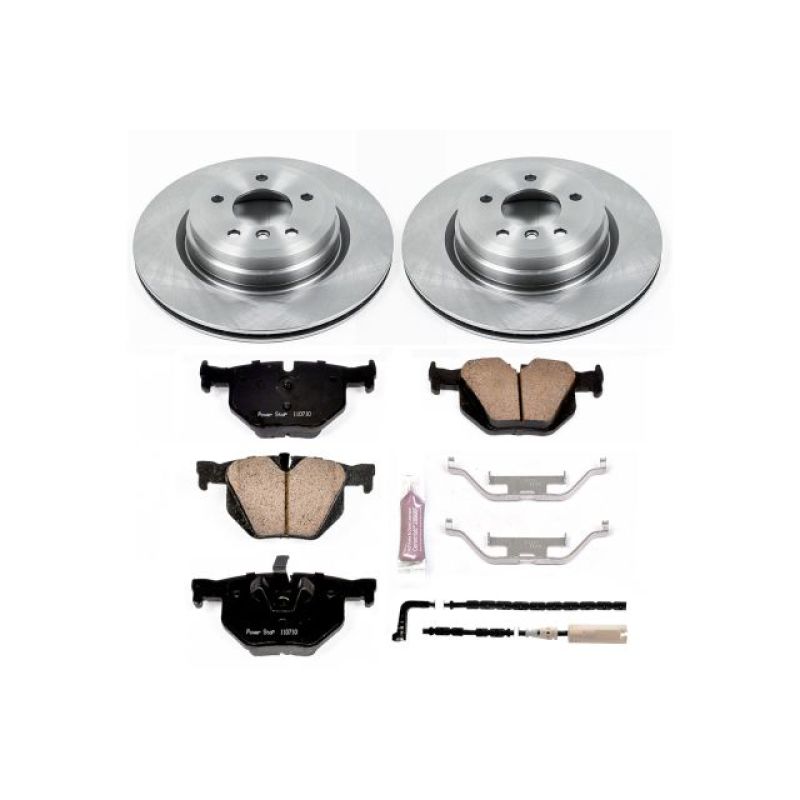 BMW 3 Series Brake Kit - Rear - PowerStop - Z17 Stock Replacement Rotors + Evolution Plus Ceramic Pads - 2006