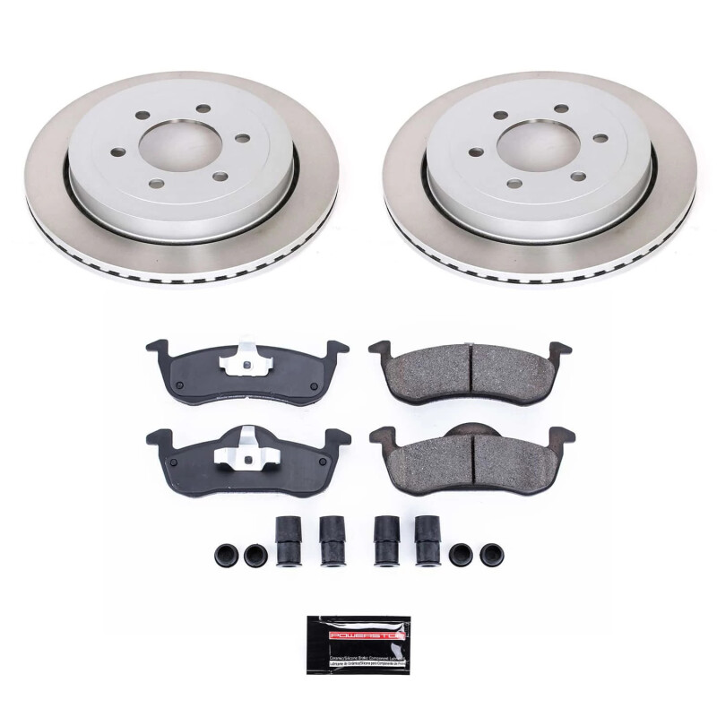 Toyota Camry Brake Kit - Front + Rear - PowerStop - Z17 Evolution Plus Ceramic Pads + Autospecialty Rotors - `02-`06