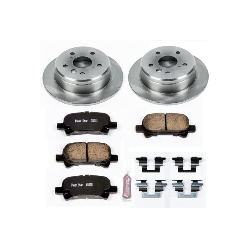 Toyota Camry Brake Kit - Rear - PowerStop - Z17 Evolution Plus Ceramic Pads + Autospecialty Rotors - `00-`01