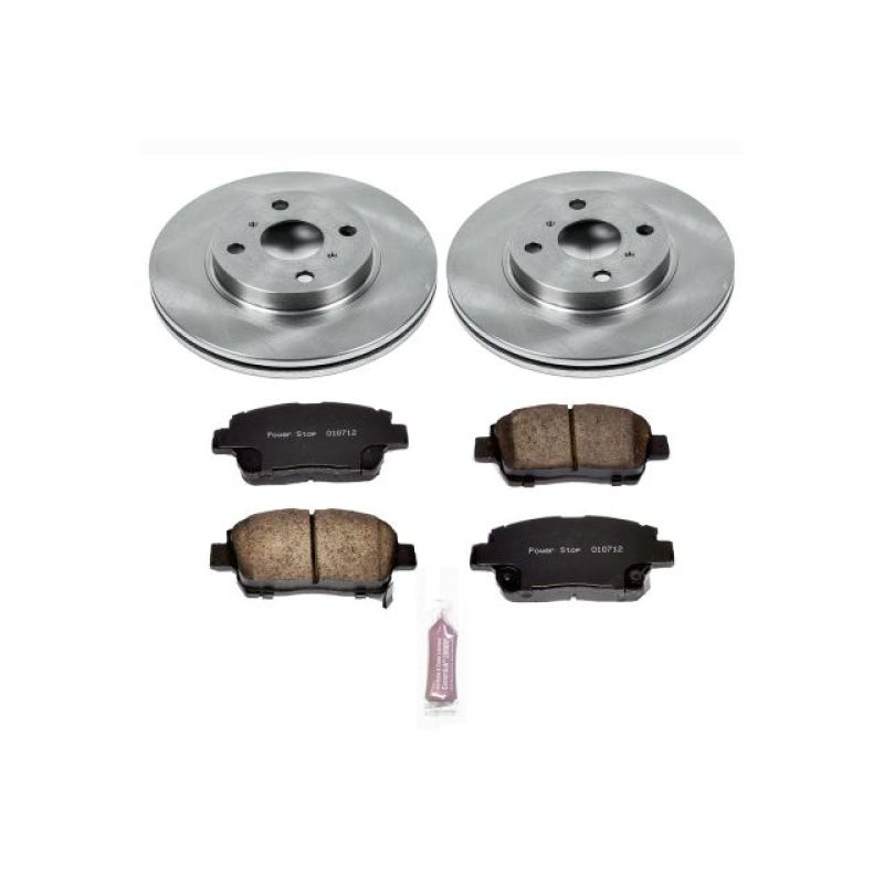 Scion xA Brake Kit - Front - PowerStop - Autospecialty Rotors + Z17 Evolution Plus Ceramic Pads - `04-`06