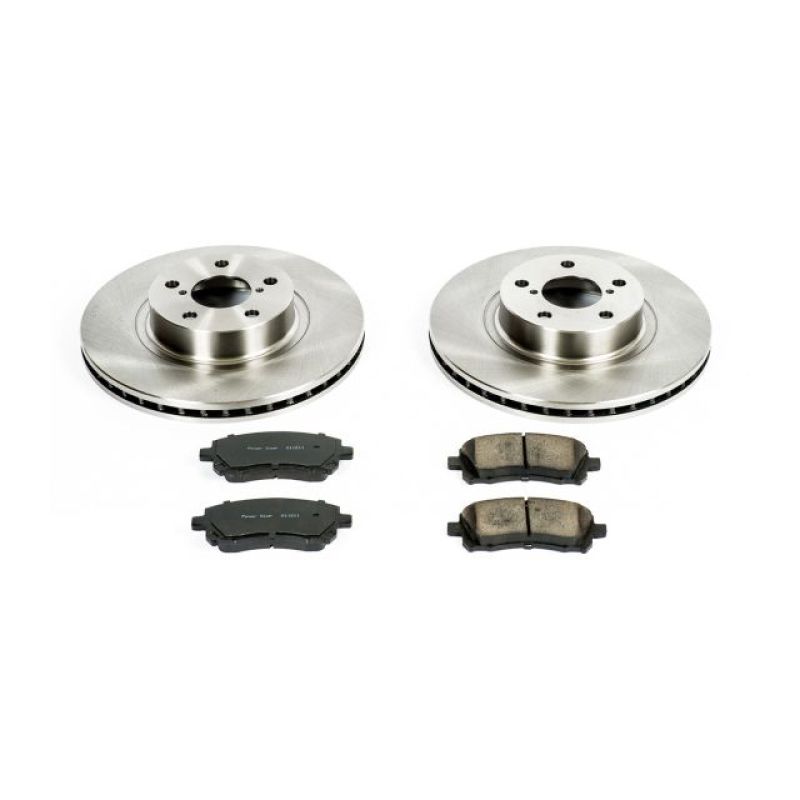 Subaru Impreza Brake Kit - Front - PowerStop - Autospecialty Rotors + Z17 Evolution Plus Ceramic Pads - `98-`01 Subaru Impreza Brake Kit - Front - PowerStop - Autospecialty Rotors + Z17 Evolution Plus Ceramic Pads - `98-`01