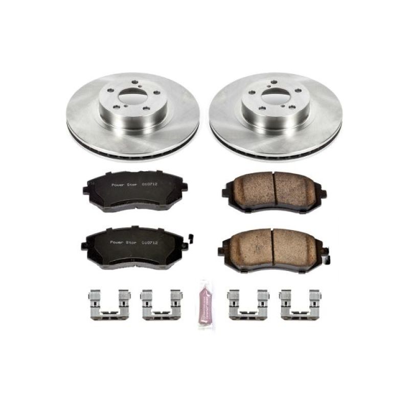 Saab 9-2X Brake Kit - Front - PowerStop - Autospecialty Rotors + Z17 Evolution Plus Ceramic Pads - `05-`06 Saab 9-2X Brake Kit - Front - PowerStop - Autospecialty Rotors + Z17 Evolution Plus Ceramic Pads - `05-`06