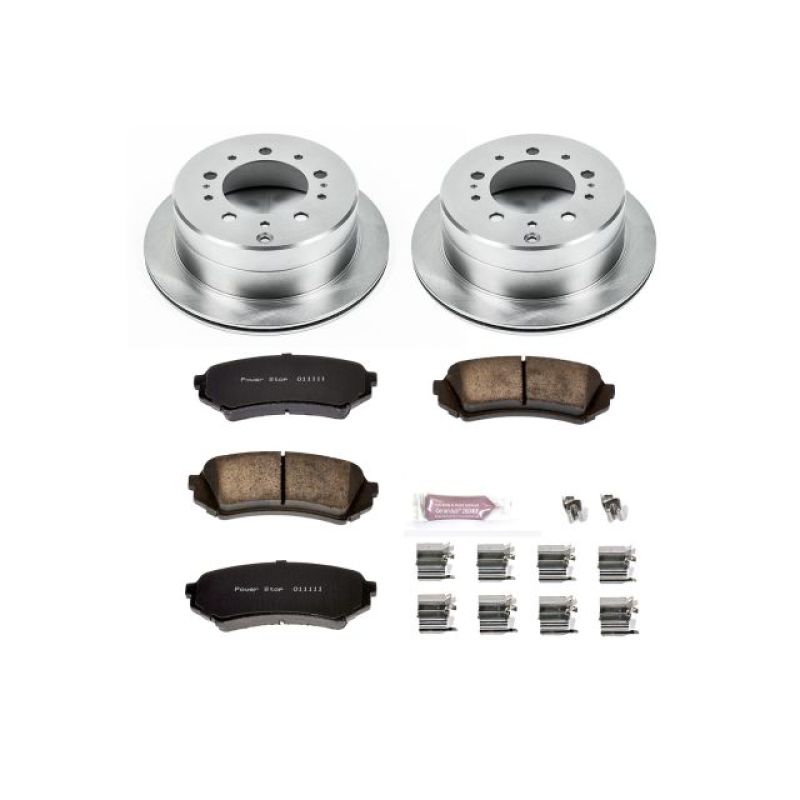 Lexus LX470 Brake Kit - Rear - PowerStop - Z17 Stock Replacement Rotors + Z17 Evolution Plus Ceramic Pads - `98-`07