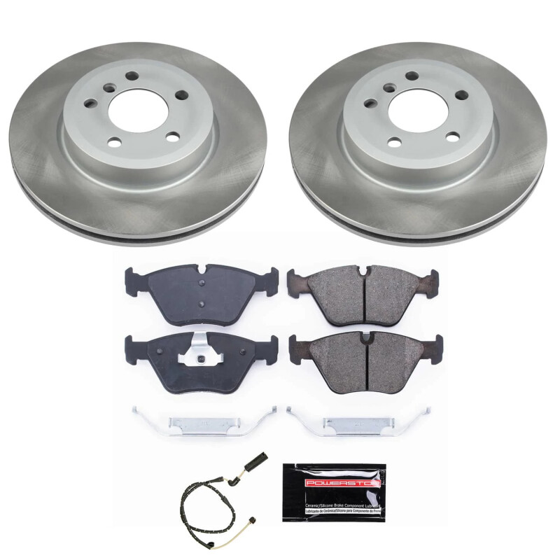 Toyota Camry Brake Kit - Front + Rear - PowerStop - Autospecialty Rotors + Z17 Evolution Plus Ceramic Pads - `02-`04