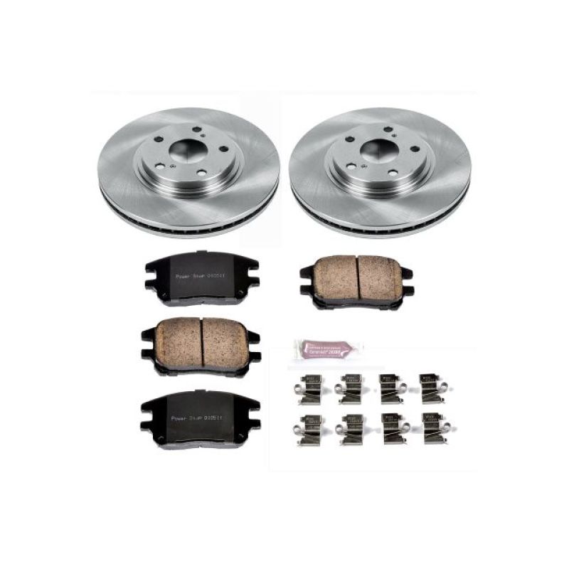 Lexus RX300 Brake Kit - Front - PowerStop - OE Style Rotors + Z17 Evolution Plus Ceramic Pads - `02-`03