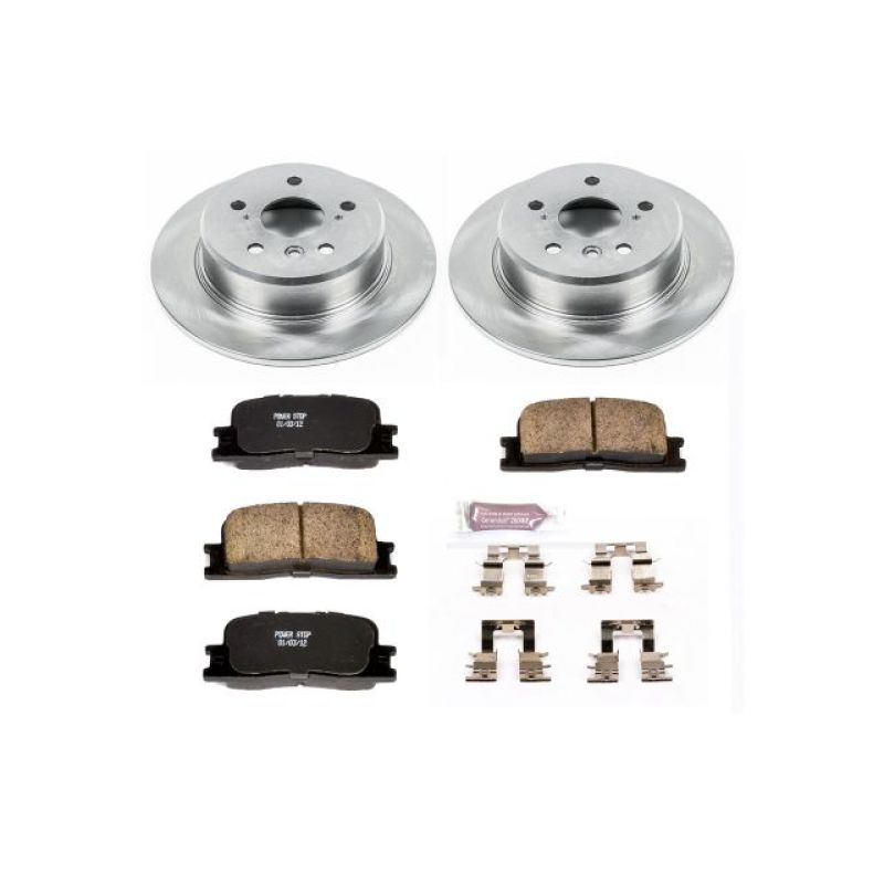 Toyota Highlander Brake Kit - Rear - PowerStop - Z17 Evolution Plus Ceramic Pads + Autospecialty Rotors - `01-`03