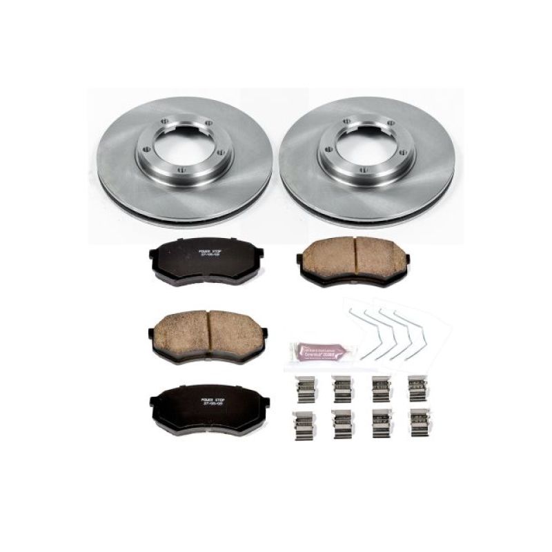 Toyota Tacoma Brake Kit - Front - PowerStop - Autospecialty Rotors + Z17 Evolution Plus Ceramic Pads - `95-`04