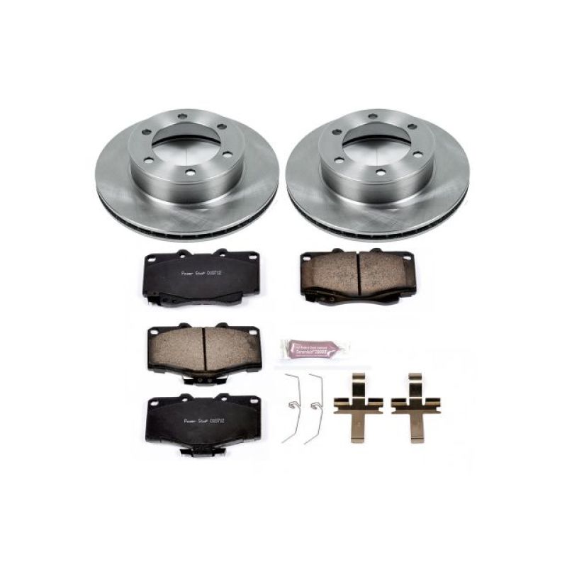 Toyota Tacoma Brake Kit - Front - PowerStop - Autospecialty Rotors + Z17 Evolution Plus Ceramic Pads - `95-`04