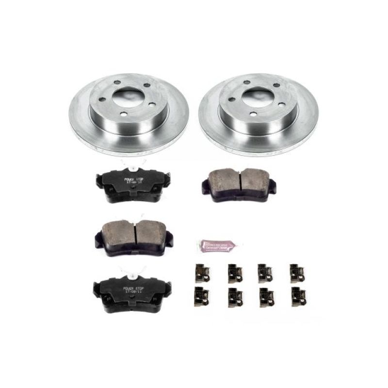 Ford Mustang Brake Kit - Rear - PowerStop - Z17 Evolution Plus Rotors + Z17 Evolution Plus Ceramic Pads + Stainless-Steel Hardware - `94-`04 Ford Mustang Brake Kit - Rear - PowerStop - Z17 Evolution Plus Rotors + Z17 Evolution Plus Ceramic Pads + Stainless-Steel Hardware - `94-`04