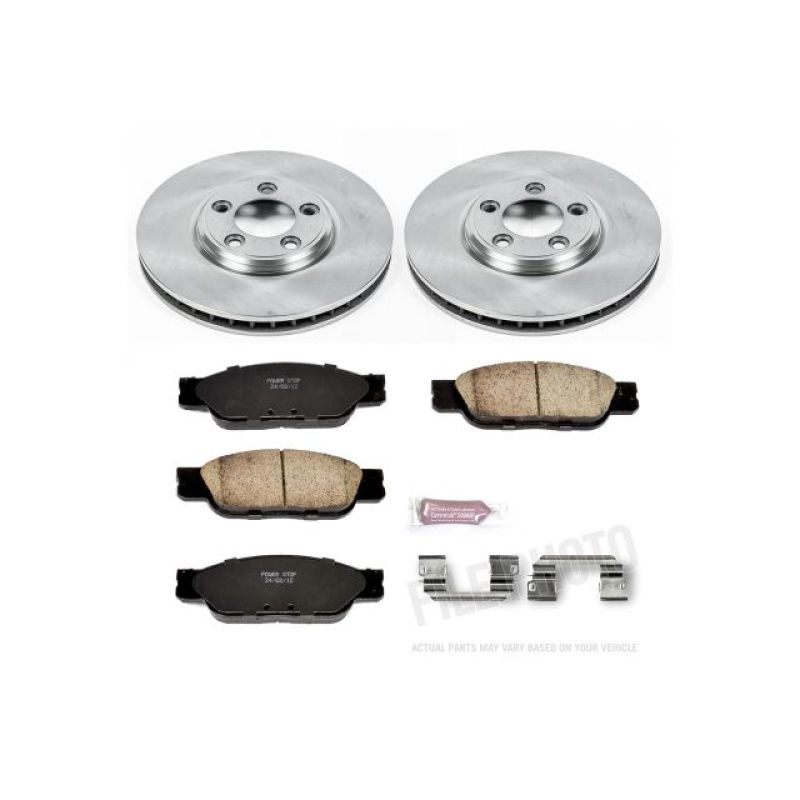 Ford Thunderbird Brake Kit - Front - PowerStop - Autospecialty Rotors + Z17 Ceramic Pads - `02-`05
