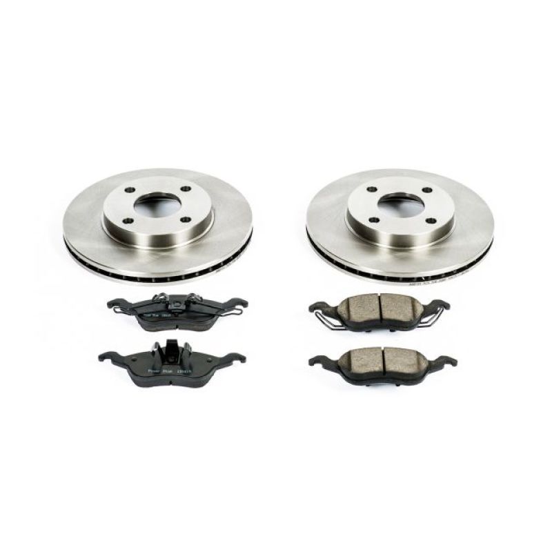 Ford Focus Brake Kit - Front - PowerStop - Autospecialty Rotors + Z17 Evolution Plus Ceramic Pads - `00-`04 Ford Focus Brake Kit - Front - PowerStop - Autospecialty Rotors + Z17 Evolution Plus Ceramic Pads - `00-`04