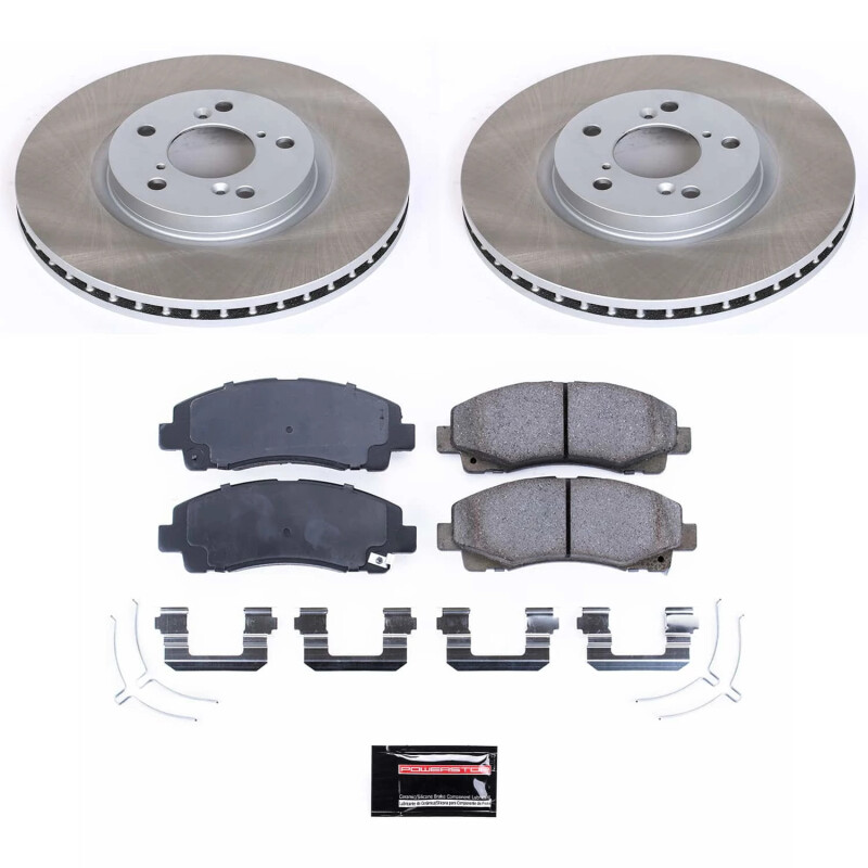 Ford Focus Brake Kit - Front + Rear - PowerStop - Z17 Evolution Plus Ceramic Pads + Autospecialty Rotors - `01-`04 Ford Focus Brake Kit - Front + Rear - PowerStop - Z17 Evolution Plus Ceramic Pads + Autospecialty Rotors - `01-`04