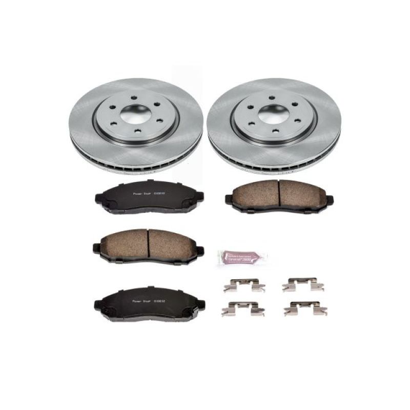 Nissan Frontier Brake Kit - Front - PowerStop - Z17 Evolution Plus Ceramic Pads + Autospecialty Rotors - `05-`18 Nissan Frontier Brake Kit - Front - PowerStop - Z17 Evolution Plus Ceramic Pads + Autospecialty Rotors - `05-`18
