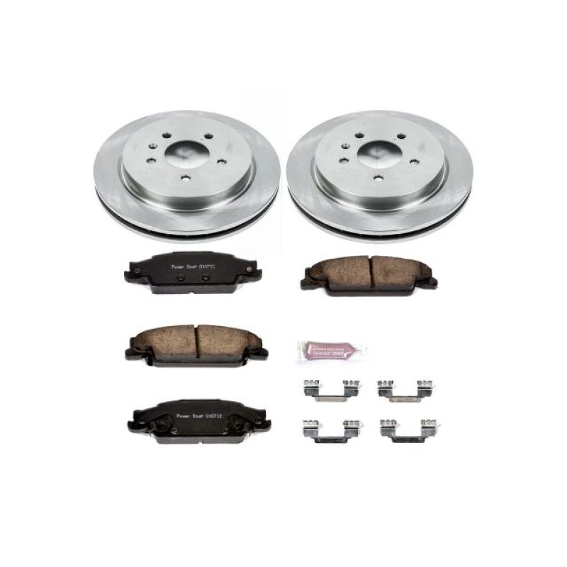 Cadillac CTS Brake Kit - Rear - PowerStop - Z17 Evolution Plus Ceramic Pads + Autospecialty Rotors - `03-`07