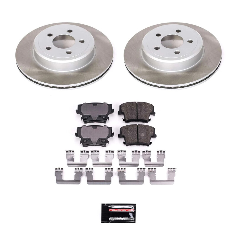 Pontiac Bonneville Brake Kit - Front + Rear - PowerStop - Z17 Evolution Plus Ceramic Pads + Autospecialty Rotors - `04-`05
