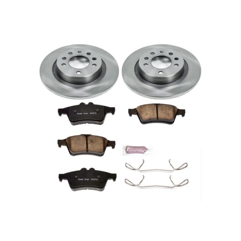 Pontiac Solstice Brake Kit - Rear - PowerStop - Autospecialty Rotors + Z17 Evolution Plus Ceramic Pads - `06-`09