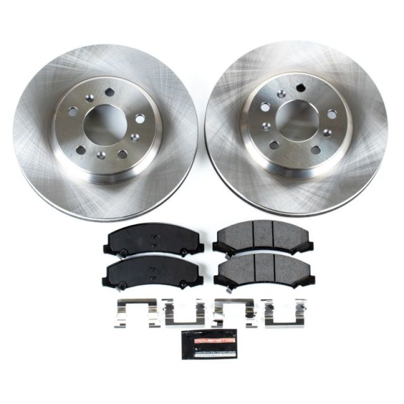 Buick Lucerne Brake Kit - Front - PowerStop - Autospecialty Rotors + Z17 Evolution Plus Ceramic Pads - `06-`11