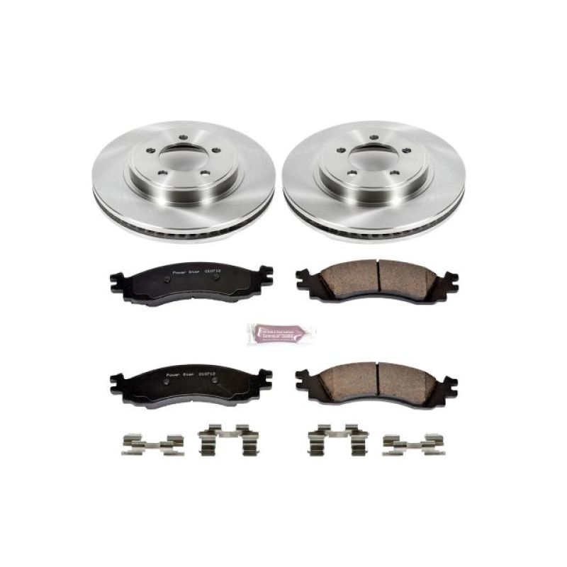 Ford Explorer Brake Kit - Front - PowerStop - Autospecialty Rotors + Z17 Evolution Plus Ceramic Pads - `06-`10