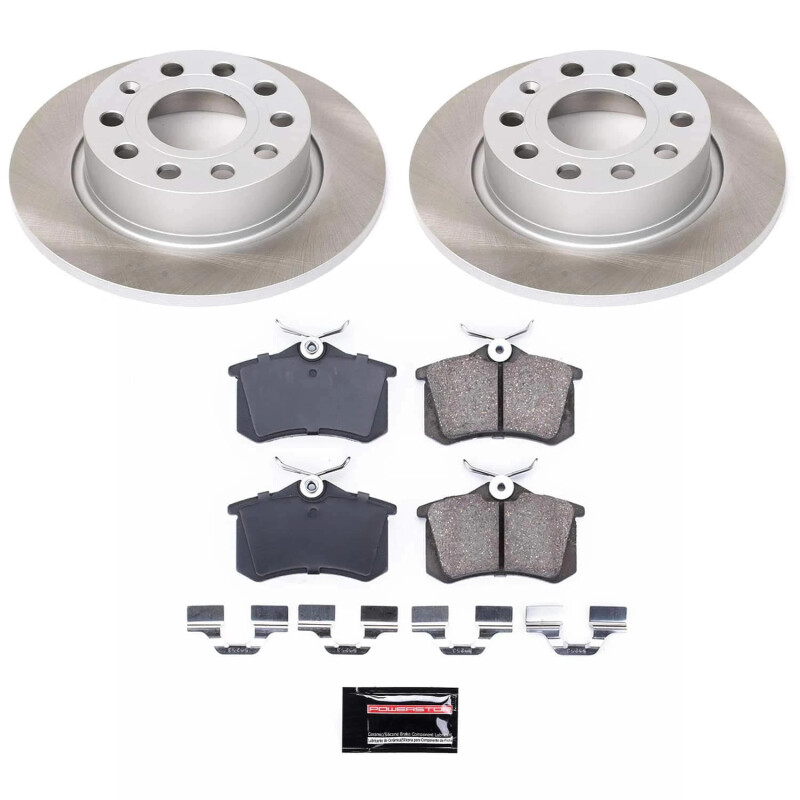Ford Taurus Brake Kit - Front + Rear - PowerStop - Z17 Brake Pads + Autospecialty Rotors + Evolution Premium Coated Drums - `01-`07