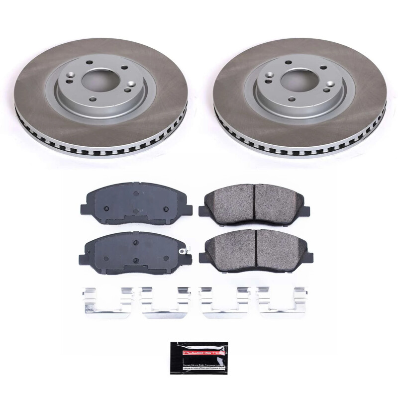 Toyota Corolla Brake Kit - Front + Rear - PowerStop - Autospecialty Rotors + Z17 Pads + Evolution Premium Drums - `00-`02
