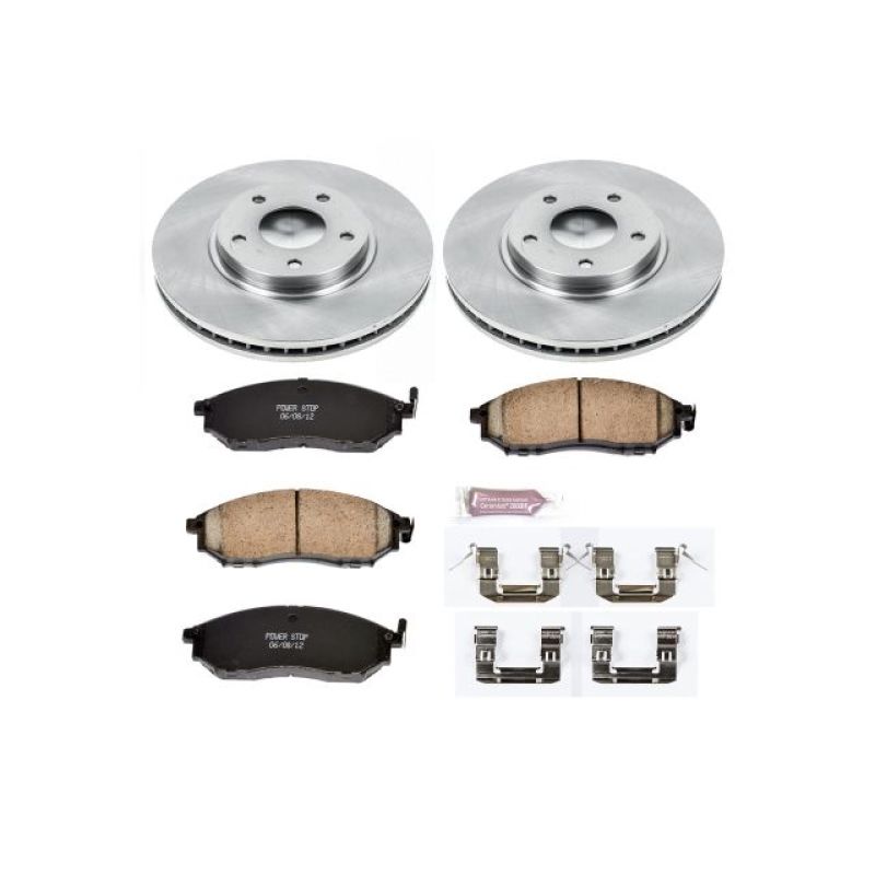 Infiniti M45 Brake Kit - Front - PowerStop - Autospecialty Rotors + Z17 Ceramic Pads - `03-`04