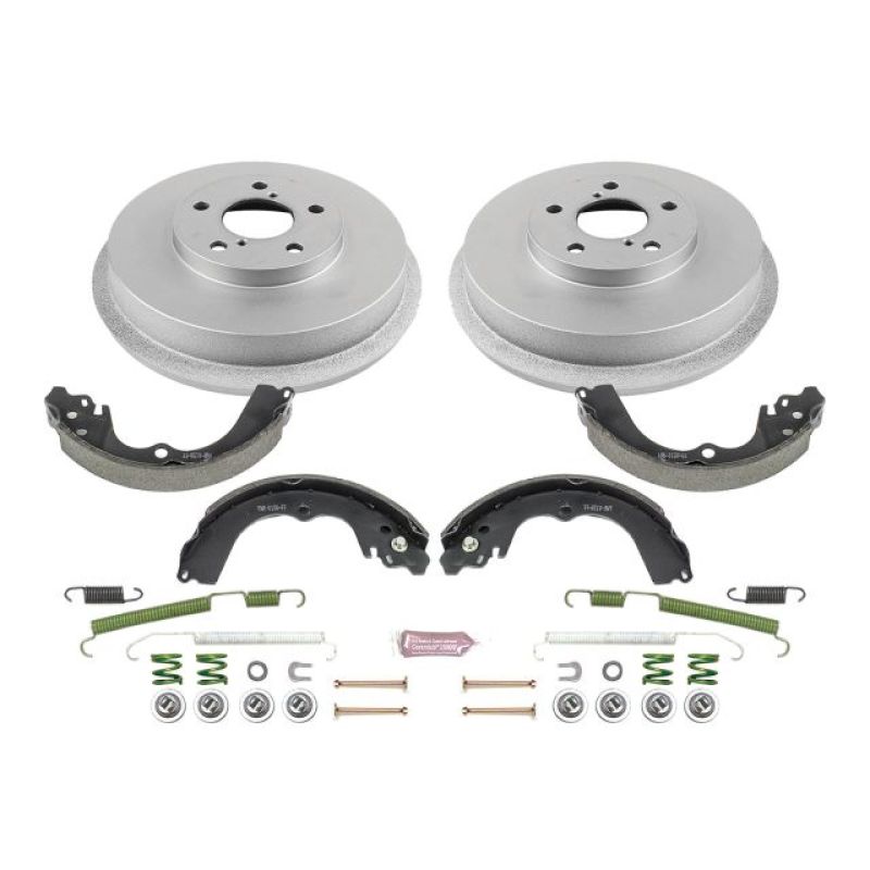 Subaru Forester Brake Drum Kit - Rear - PowerStop - Evolution Premium Coated - `98-`08 Subaru Forester Brake Drum Kit - Rear - PowerStop - Evolution Premium Coated - `98-`08