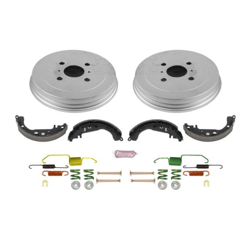 Scion xA Brake Drum Kit - Rear - PowerStop - Autospecialty - `04-`06