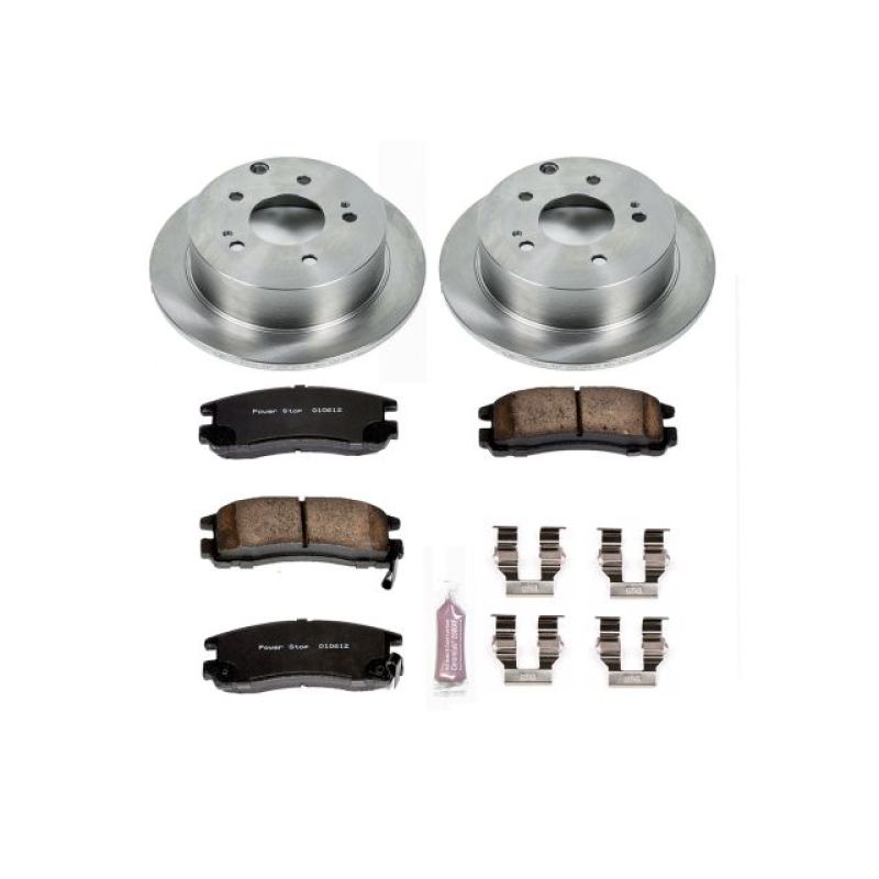 Mitsubishi Galant Brake Kit - Rear - PowerStop - Autospecialty Rotors + Z17 Evolution Plus Ceramic Pads - `04-`12 Mitsubishi Galant Brake Kit - Rear - PowerStop - Autospecialty Rotors + Z17 Evolution Plus Ceramic Pads - `04-`12