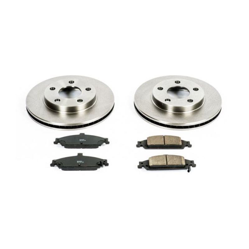 Chevrolet Classic Brake Kit - Front - PowerStop - Z17 Evolution Plus Rotors + Z17 Ceramic Pads - `04-`05