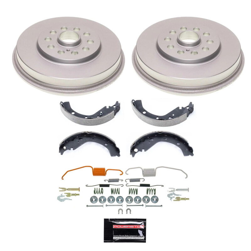 Pontiac Vibe Brake Drum Kit - Rear - PowerStop - Evolution Premium Coated Drums - `03-`06 Pontiac Vibe Brake Drum Kit - Rear - PowerStop - Evolution Premium Coated Drums - `03-`06