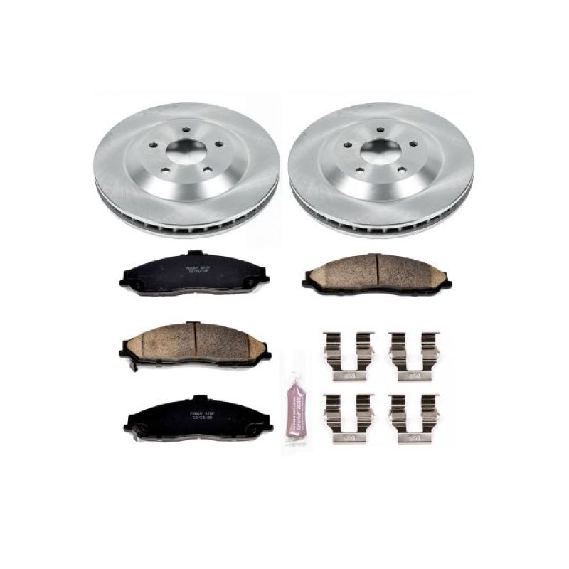 Chevrolet Corvette Brake Kit - Front - PowerStop - Autospecialty Rotors + Z17 Evolution Plus Ceramic Pads - `97-`04 Chevrolet Corvette Brake Kit - Front - PowerStop - Autospecialty Rotors + Z17 Evolution Plus Ceramic Pads - `97-`04