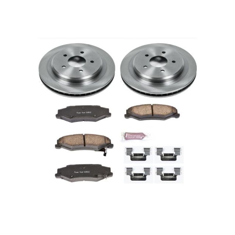 Chevrolet Corvette Brake Kit - Rear - PowerStop - Autospecialty Rotors + Z17 Evolution Plus Ceramic Pads - `97-`13 Chevrolet Corvette Brake Kit - Rear - PowerStop - Autospecialty Rotors + Z17 Evolution Plus Ceramic Pads - `97-`13