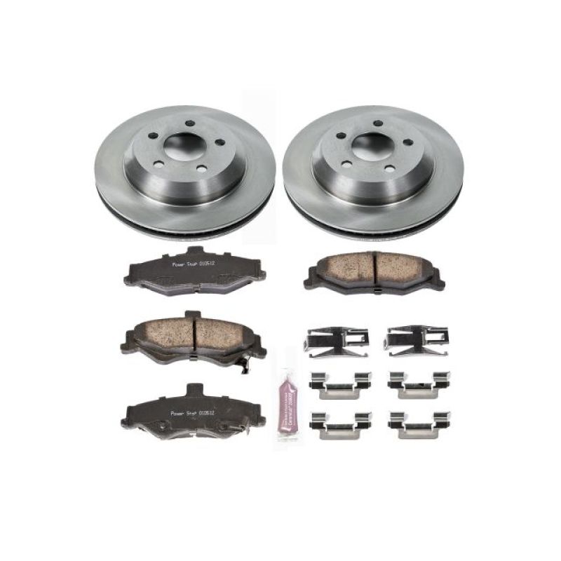 Pontiac Firebird Brake Kit - Rear - PowerStop - Autospecialty Rotors + Z17 Evolution Plus Ceramic Pads - `98-`02 Pontiac Firebird Brake Kit - Rear - PowerStop - Autospecialty Rotors + Z17 Evolution Plus Ceramic Pads - `98-`02