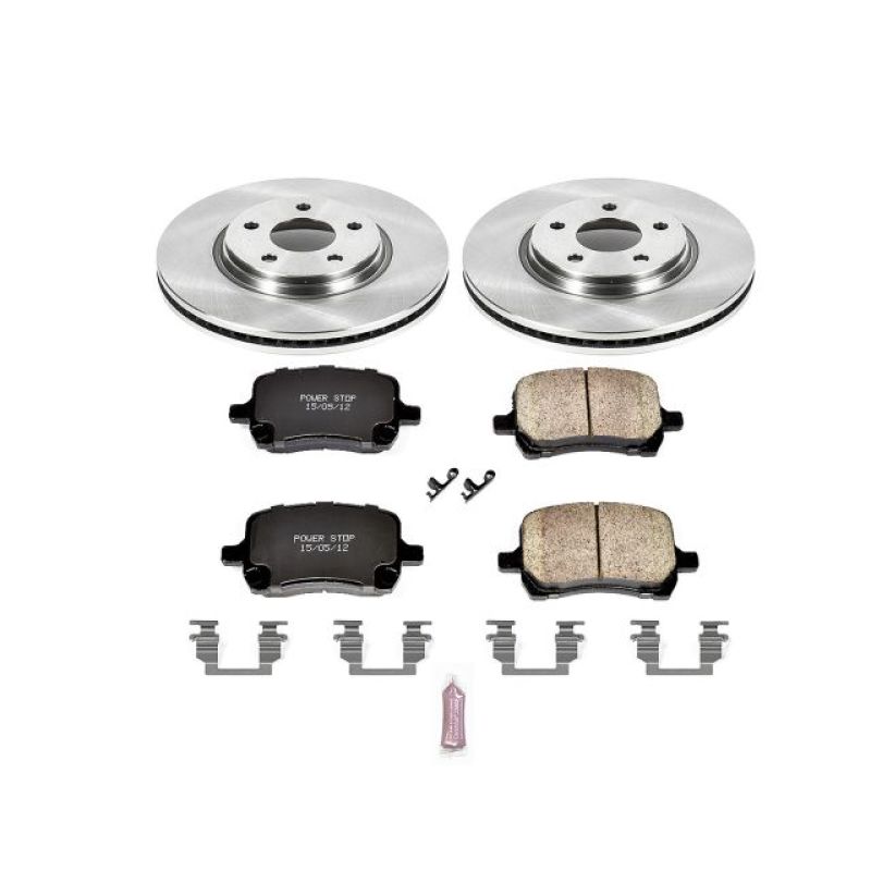 Chevrolet Cobalt Brake Kit - Front - PowerStop - OE Style Rotors + Z17 Evolution Plus Ceramic Pads - 2007
