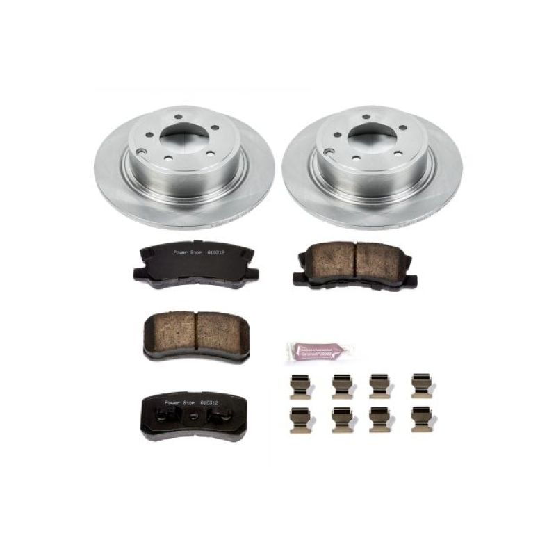 Chrysler 200 Brake Kit - Rear - PowerStop - Autospecialty Rotors + Z17 Evolution Plus Ceramic Pads - `11-`14 Chrysler 200 Brake Kit - Rear - PowerStop - Autospecialty Rotors + Z17 Evolution Plus Ceramic Pads - `11-`14