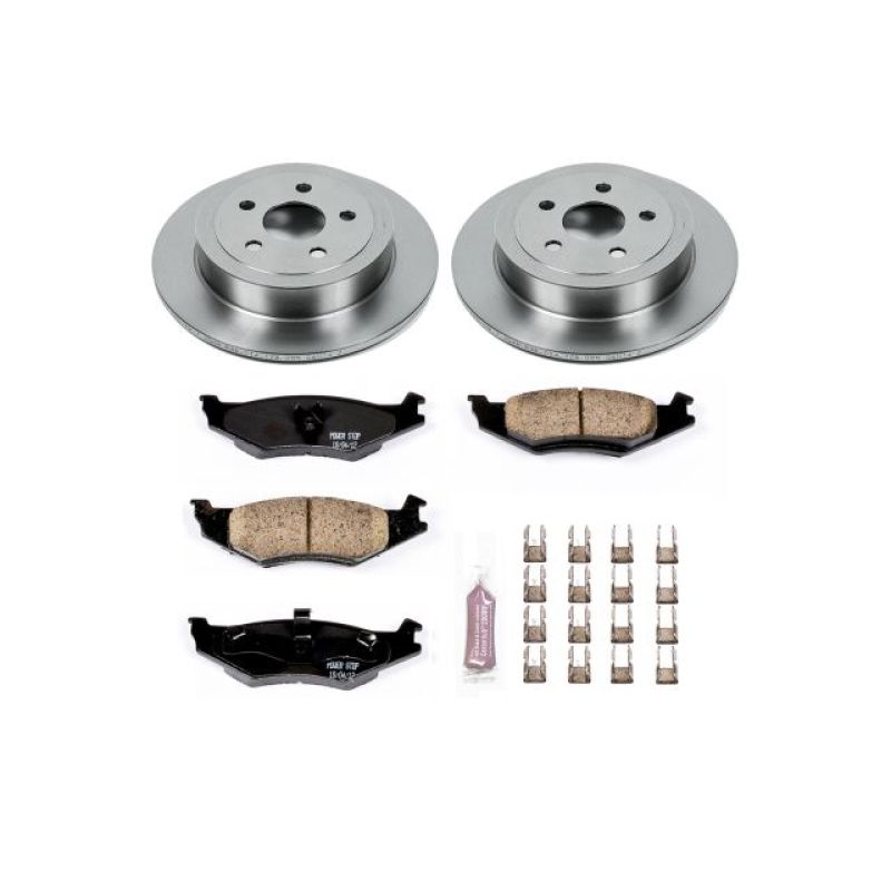 Plymouth Breeze Brake Kit - Rear - PowerStop - Z17 Evolution Plus Ceramic Pads + Autospecialty Rotors - `96-`00