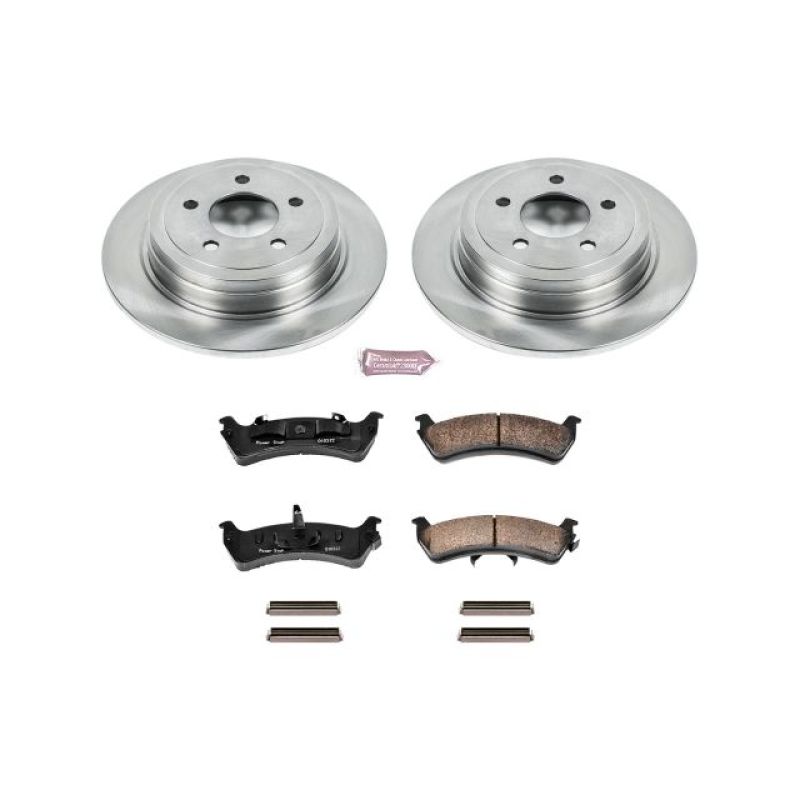 Ford Explorer Sport Brake Kit - Rear - PowerStop - Z17 Evolution Plus Ceramic Pads + Autospecialty Brake Rotors - 2003