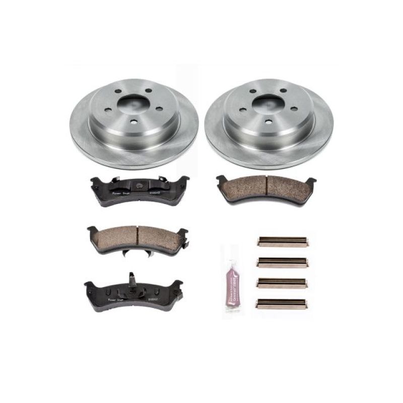 Ford Explorer Brake Kit - Rear - PowerStop - Z17 Evolution Plus Ceramic Pads + Autospecialty Rotors - `95-`01