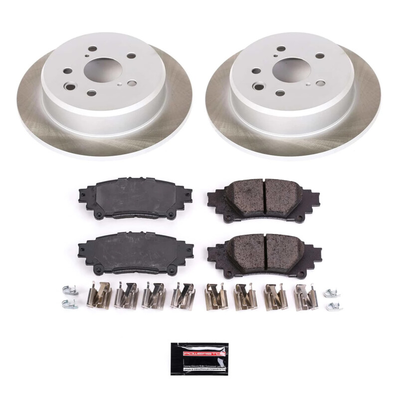 Ford F-150 Brake Kit - Front + Rear - PowerStop - Autospecialty Rotors + Z17 Evolution Plus Ceramic Pads - `00-`03