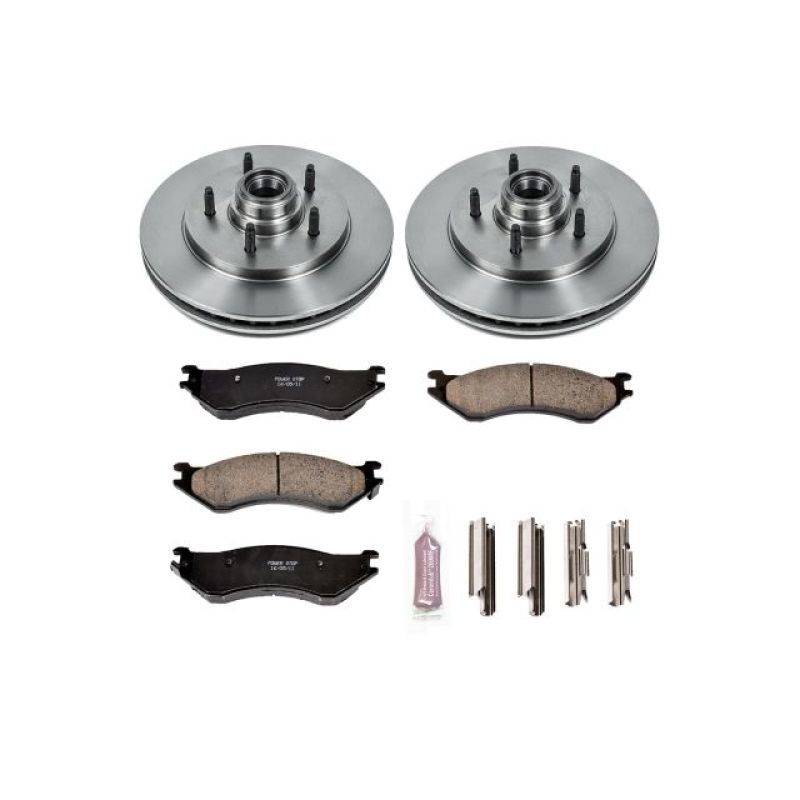 Ford Expedition Brake Kit - Front - PowerStop - Autospecialty Rotors + Z17 Ceramic Pads - `97-`00