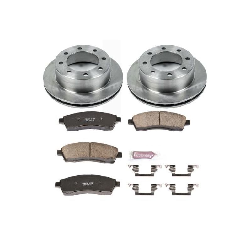 Ford Excursion Brake Kit - Rear - PowerStop - Z17 Evolution Plus Ceramic Pads + Autospecialty Rotors - `00-`05