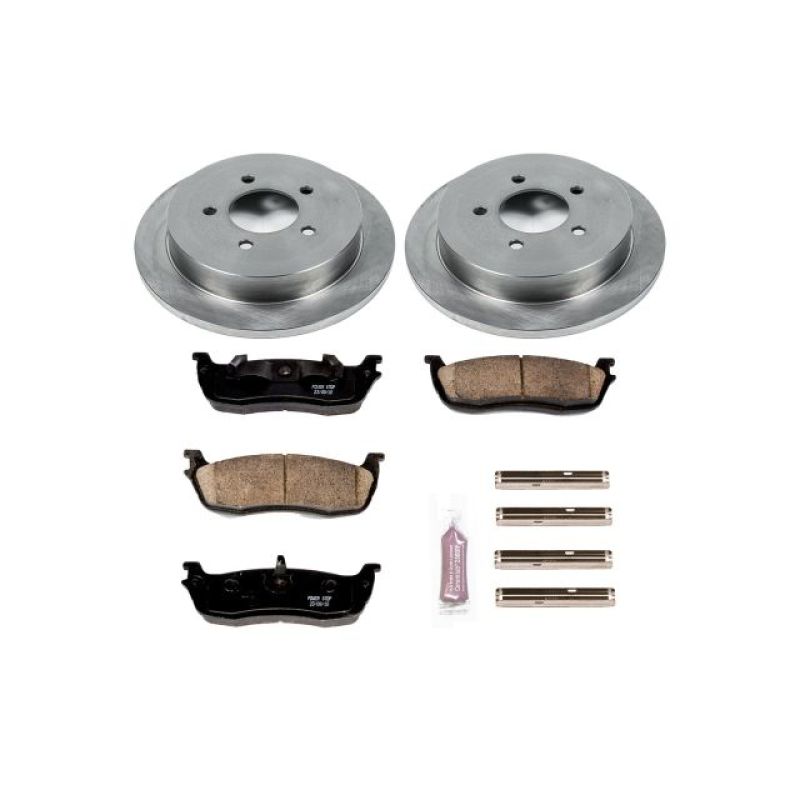 Ford Expedition Brake Kit - Rear - PowerStop - Autospecialty Rotors + Z17 Evolution Plus Pads - `00-`02