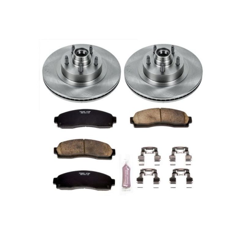 Ford Explorer Sport Brake Kit - Front - PowerStop - Autospecialty Rotors + Z17 Evolution Plus Ceramic Pads - `01-`03