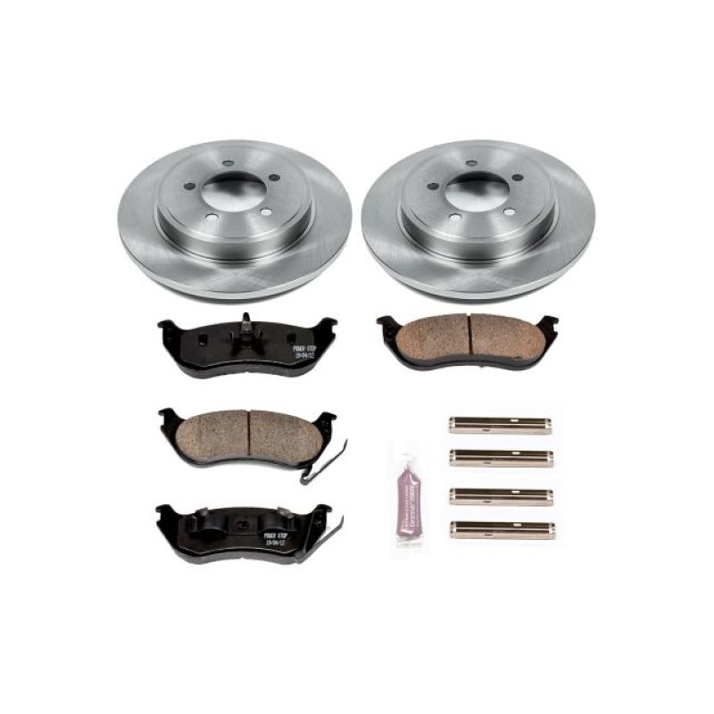 Ford Explorer Brake Kit - Rear - PowerStop - Autospecialty Rotors + Z17 Ceramic Pads - `06-`10