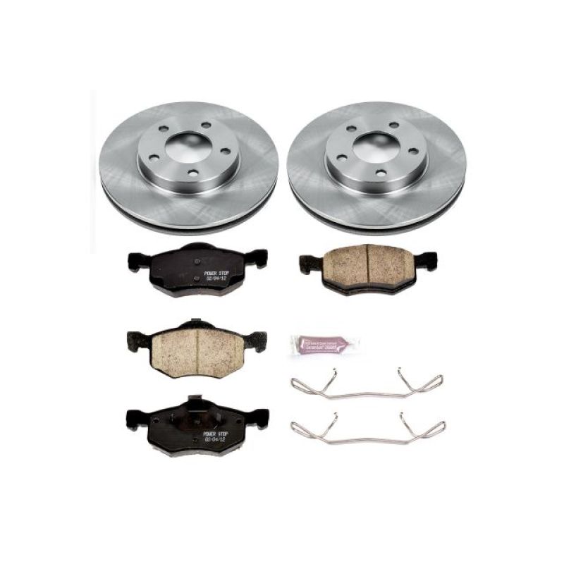 Ford Escape Brake Kit - Front - PowerStop - Z17 Evolution Plus Ceramic Pads + Autospecialty Rotors - `01-`07